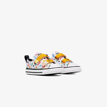  Converse Chuck Taylor All Star Doodles Çocuk Beyaz Sneaker