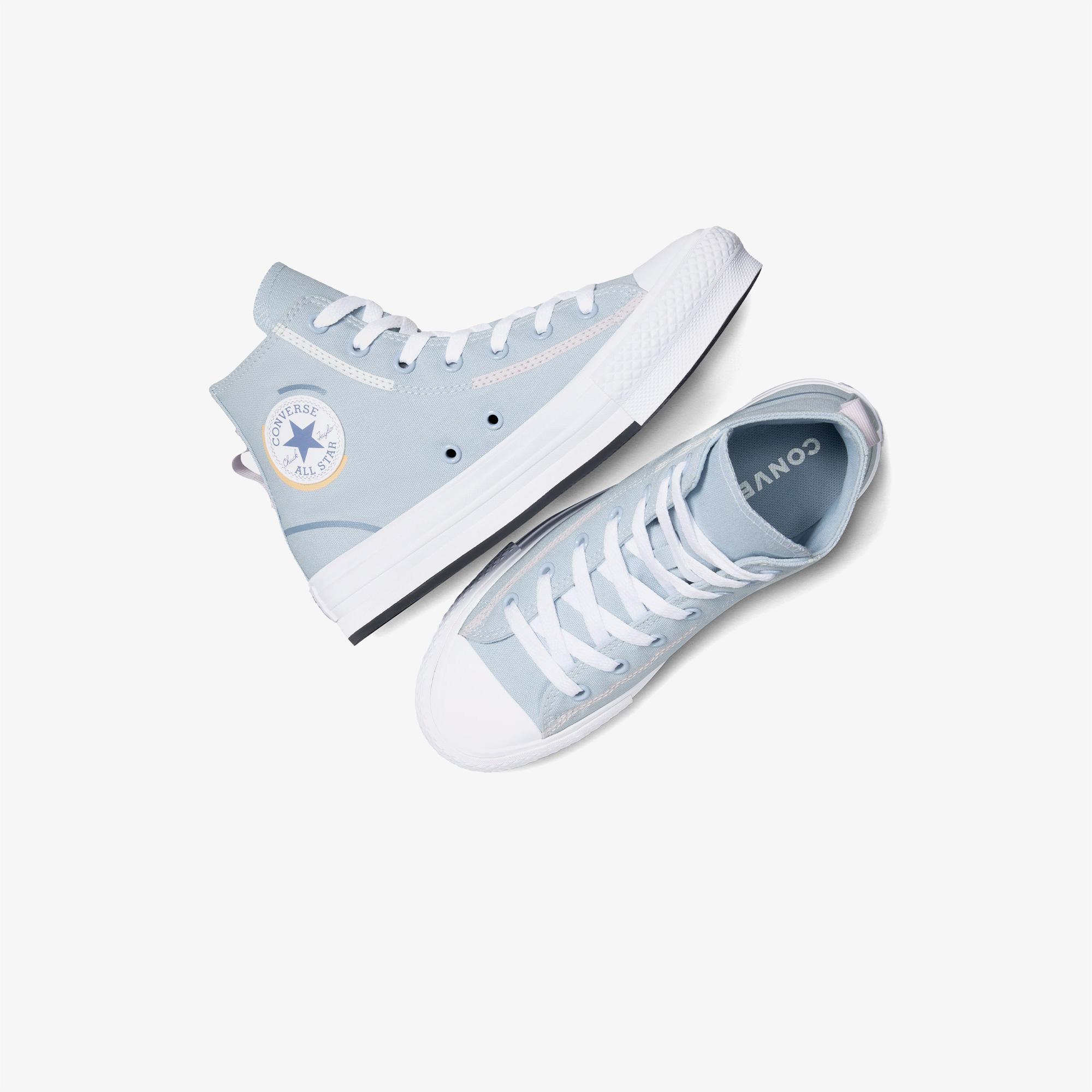 Converse Chuck Taylor All Star Lift Genç Mavi Platform Sneaker