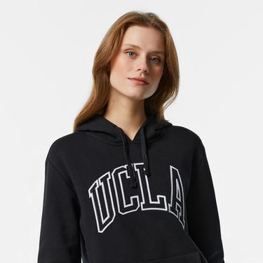  Ucla Riley Nakışlı Kadın Siyah Hoodie