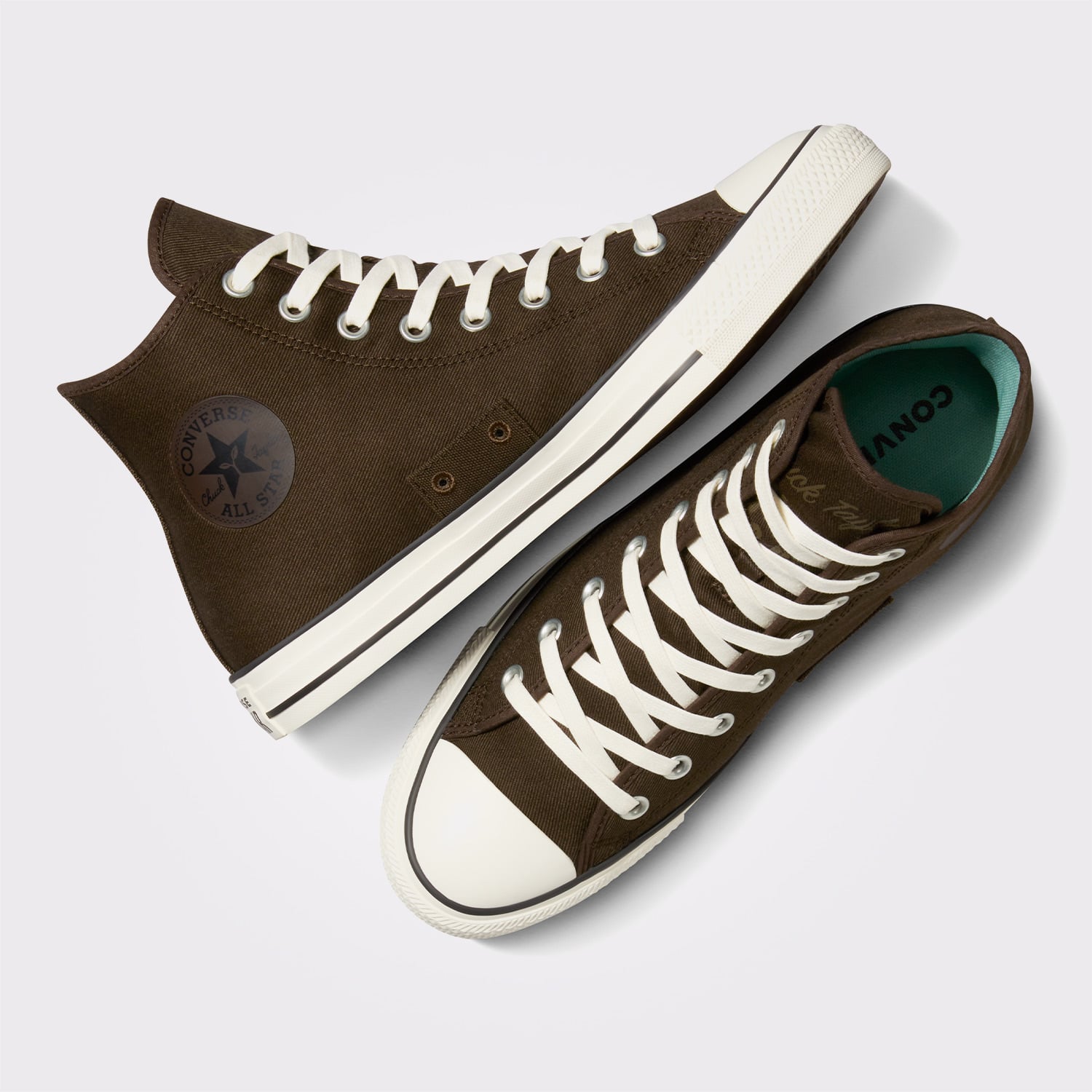 Converse Converse Chuck Taylor All Star Garden Starter Twill Unisex Kahverengi Sneaker | FashFed Kahverengi - 3. görsel