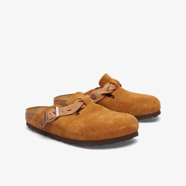  Birkenstock Boston Vl Braided Kadın Kahverengi Terlik