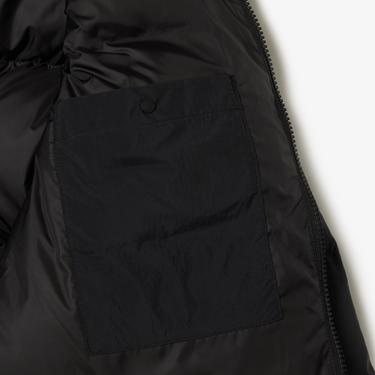  Kadın Relaxed Fit Kapüşonlu Siyah Şişme Mont