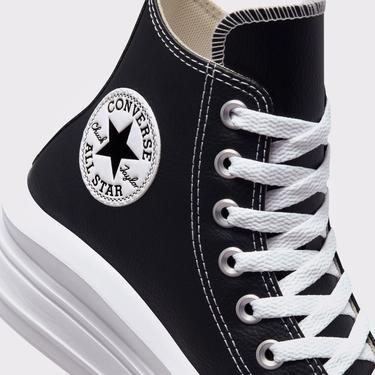  Converse Chuck Taylor All Star Move Platform Foundational Leather Kadın Siyah Sneaker