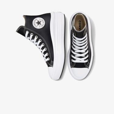  Converse Chuck Taylor All Star Move Platform Foundational Leather Kadın Siyah Sneaker