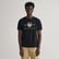 GANT Erkek Siyah Regular Fit Bisiklet Yaka Logolu T-Shirt