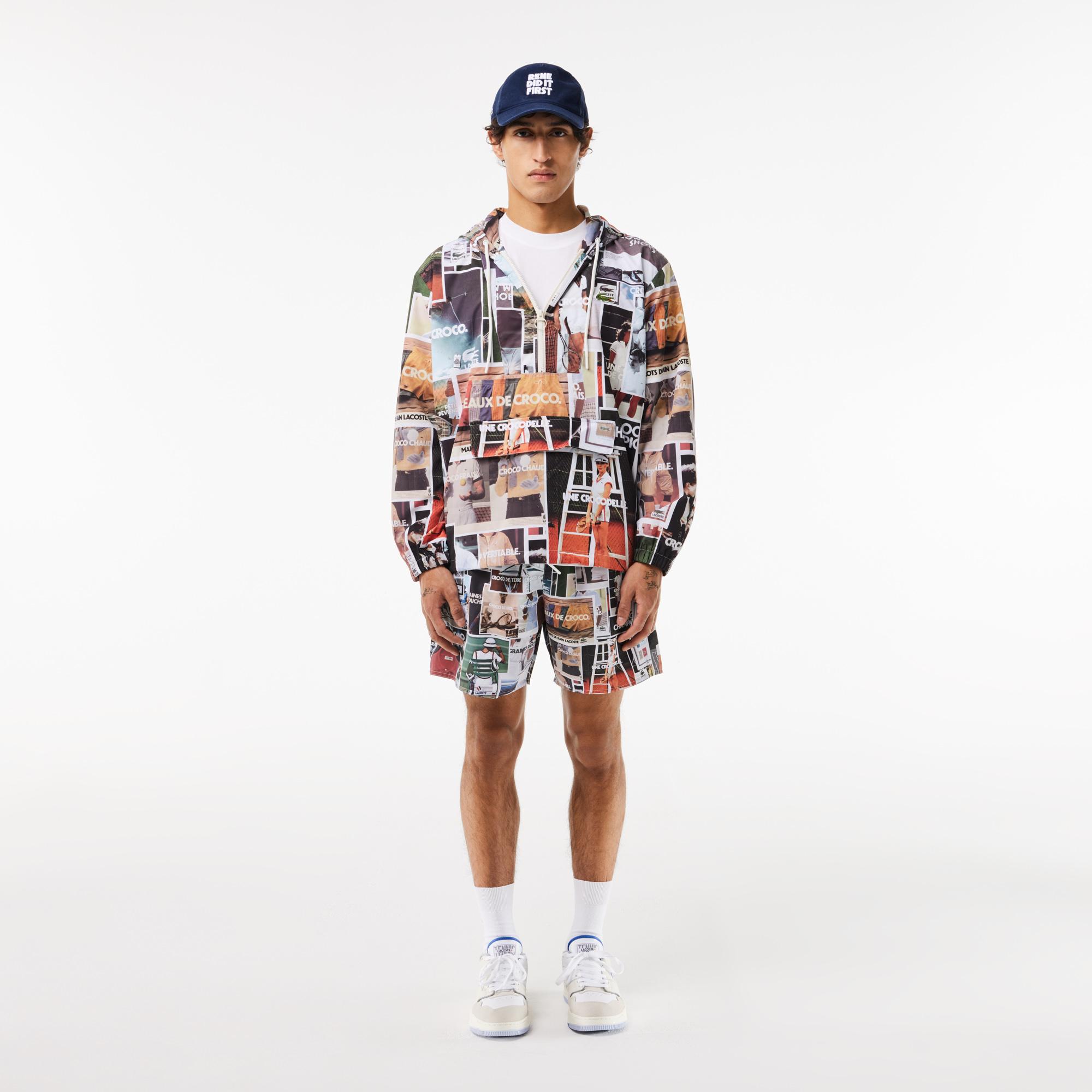 Erkek Baskılı Renkli Mayo Şort