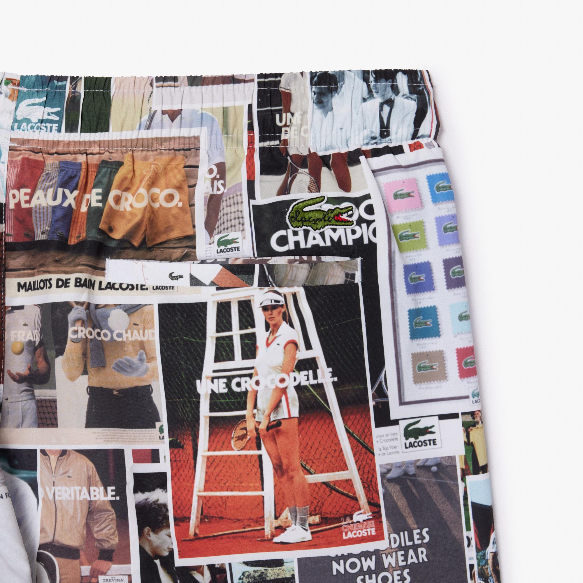 Erkek Baskılı Renkli Mayo Şort