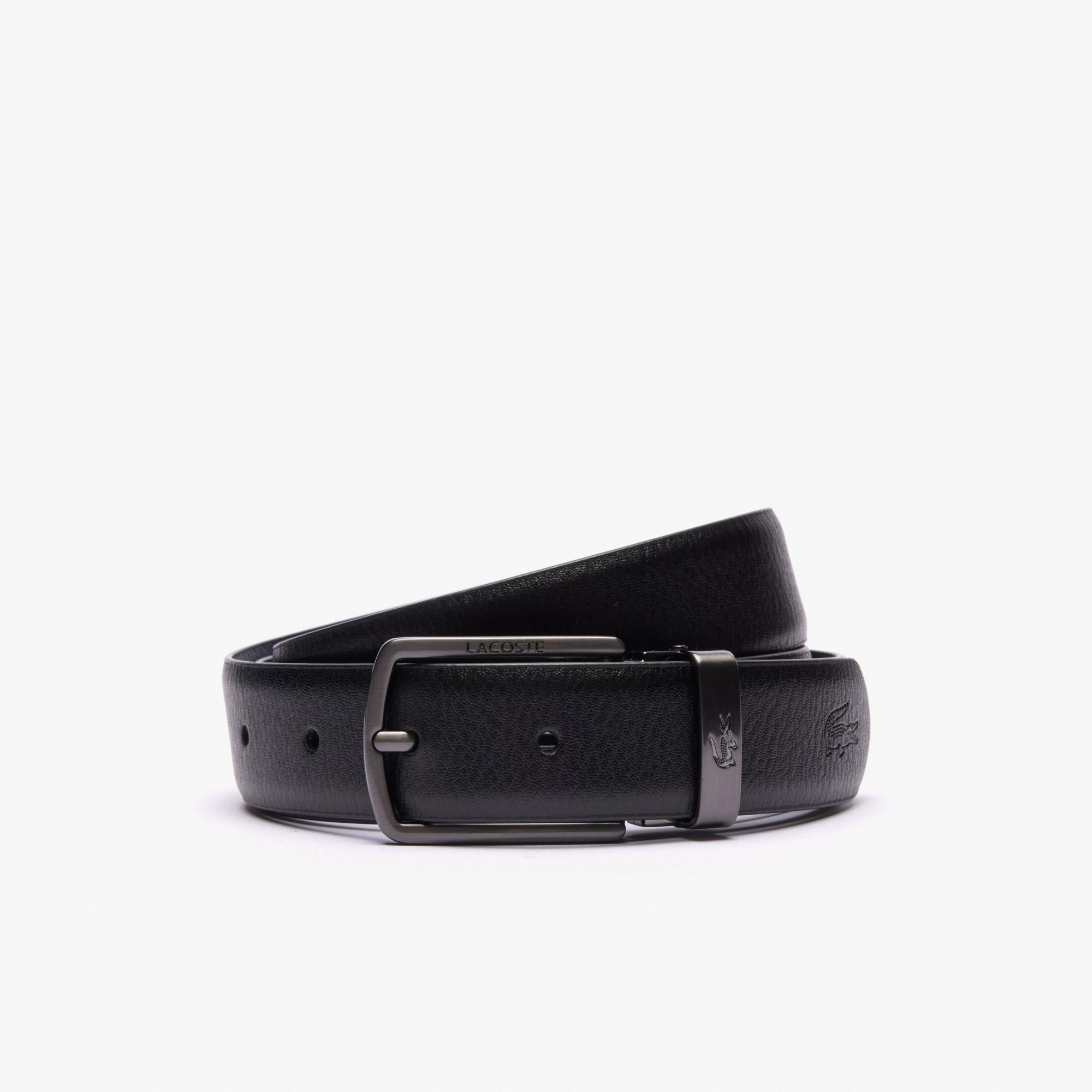Lacoste Elegance Erkek Deri Siyah Kemer