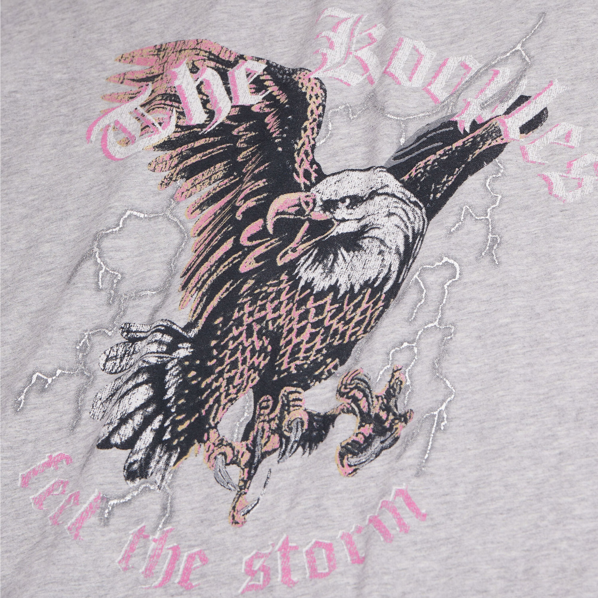 KADIN BASKILI GRİ T-SHIRT