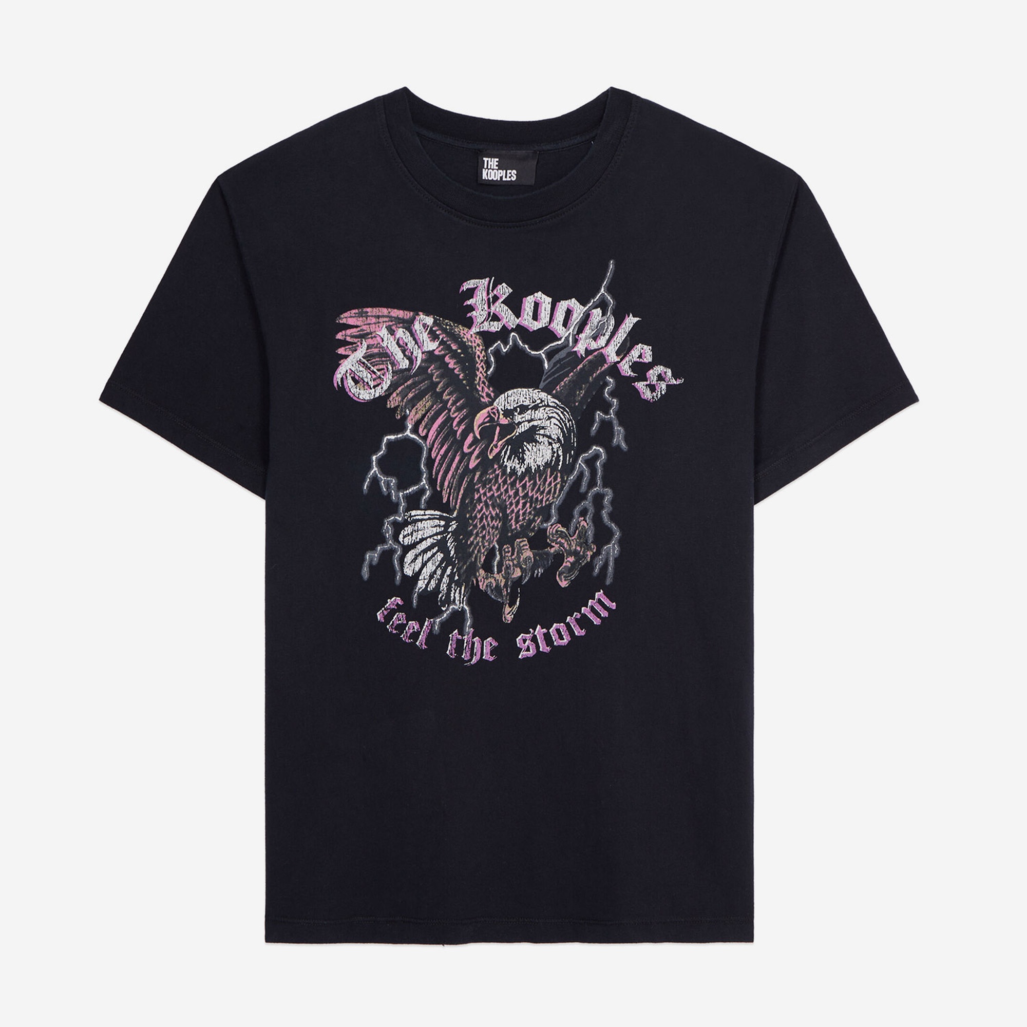 KADIN BASKILI SİYAH T-SHIRT