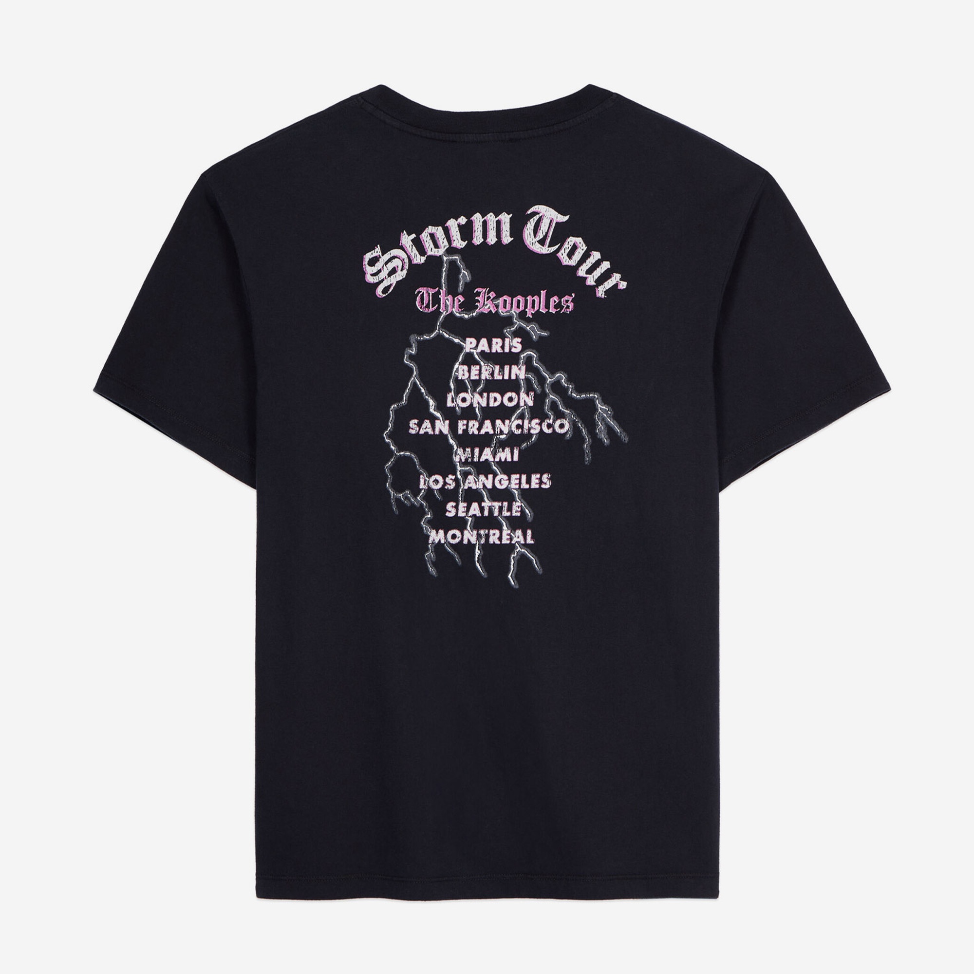 KADIN BASKILI SİYAH T-SHIRT