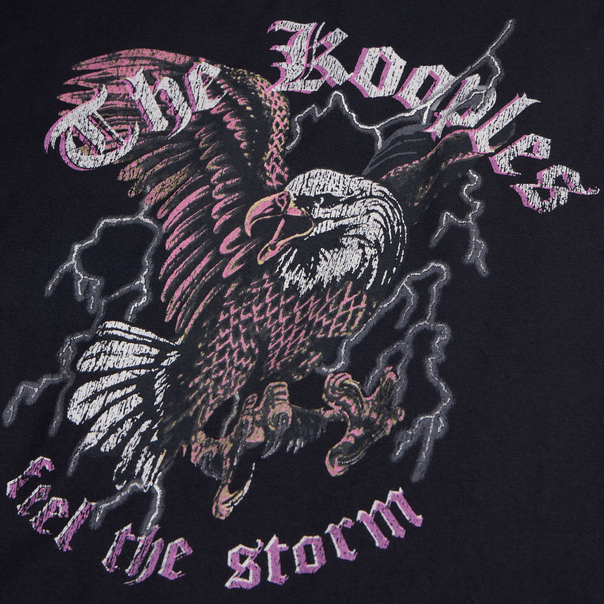 KADIN BASKILI SİYAH T-SHIRT