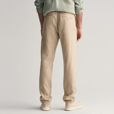  GANT Erkek Bej Relaxed Fit Keten Pantolon