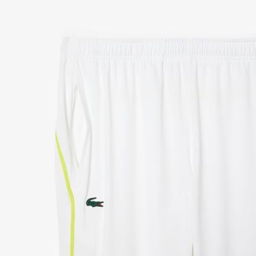  Erkek Regular Fit Fermuarlı Yaka Renk Bloklu Beyaz Eşofman Takımı