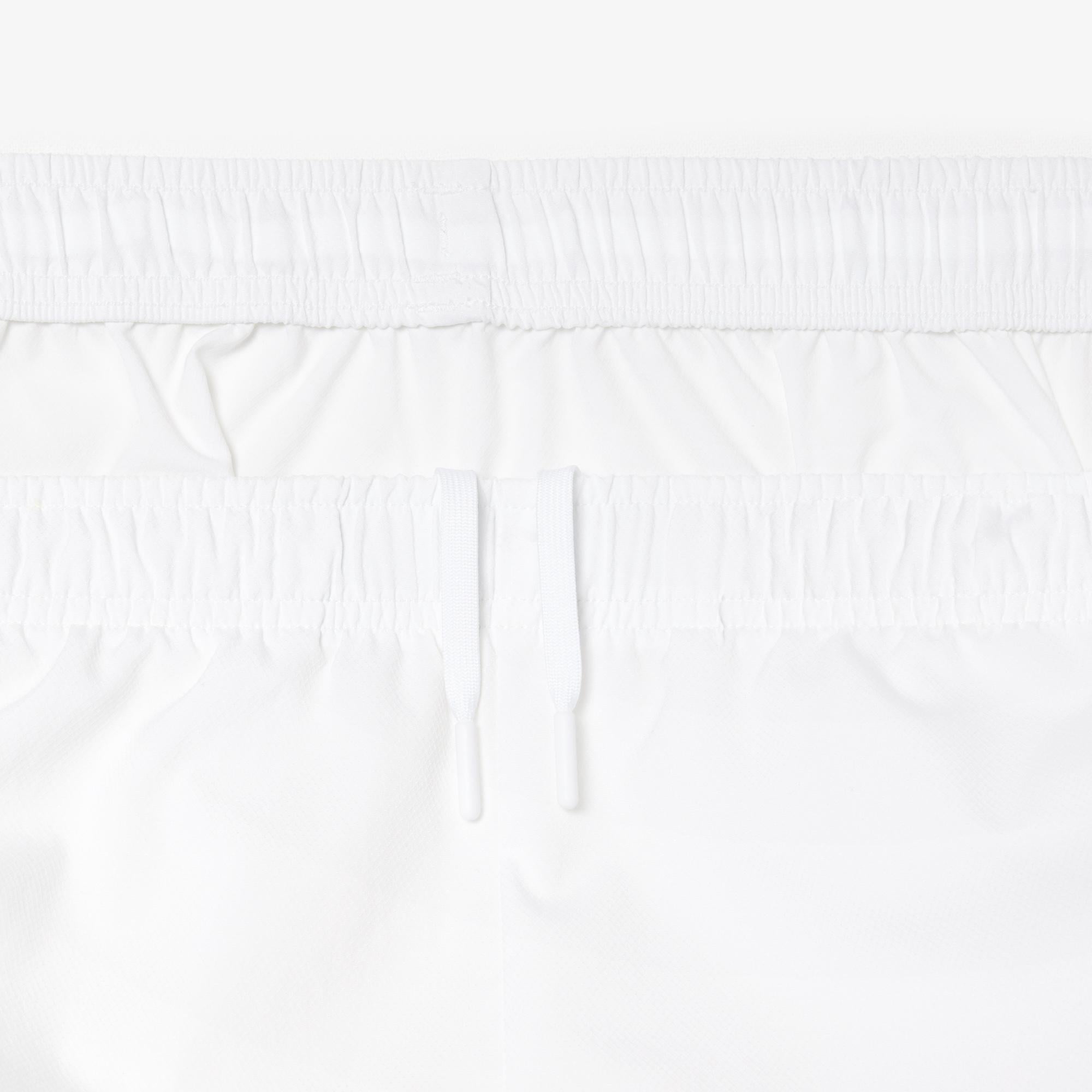 Erkek Regular Fit Fermuarlı Yaka Renk Bloklu Beyaz Eşofman Takımı