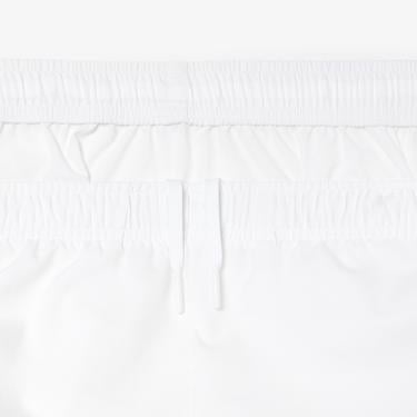  Erkek Regular Fit Fermuarlı Yaka Renk Bloklu Beyaz Eşofman Takımı