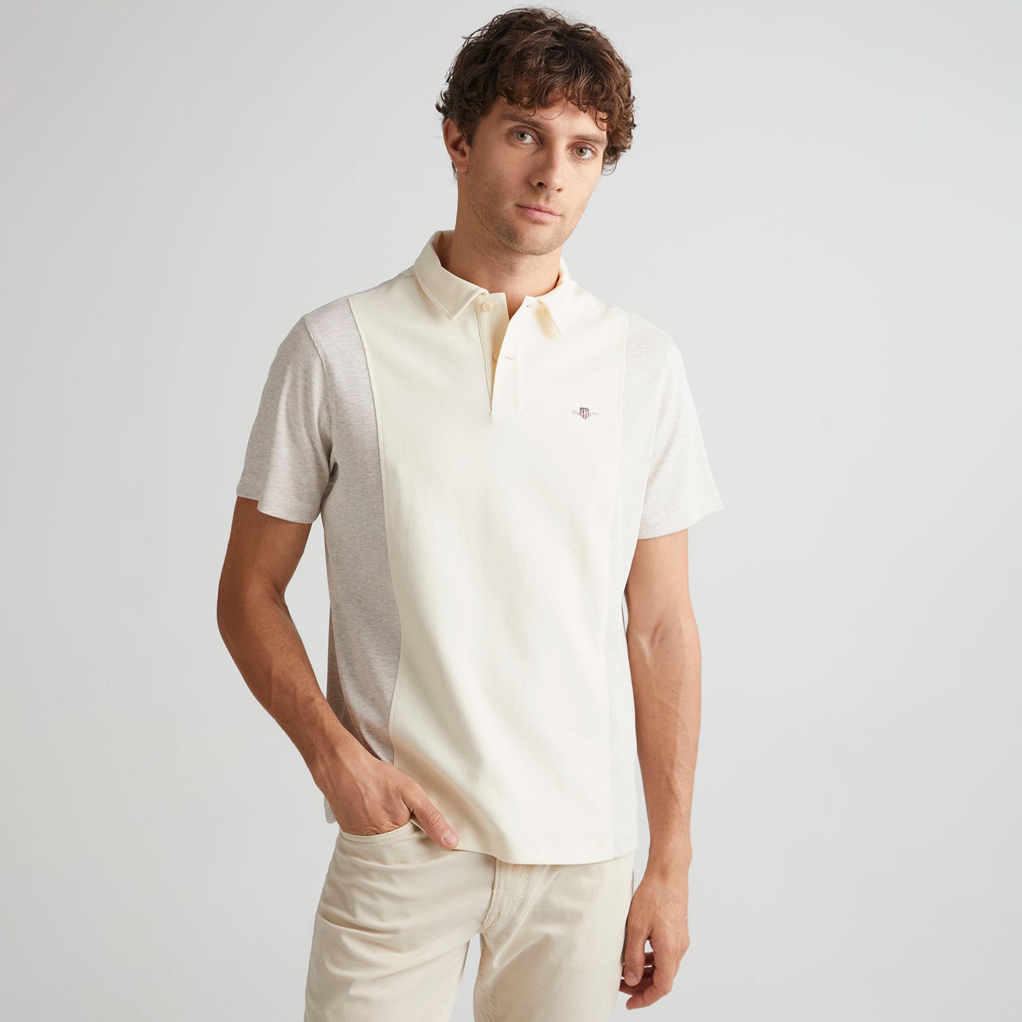 GANT Erkek Krem Regular Fit Polo