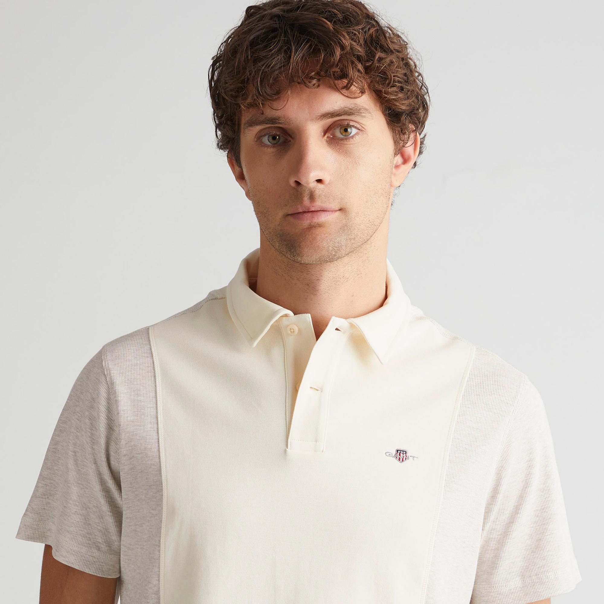 GANT Erkek Krem Regular Fit Polo