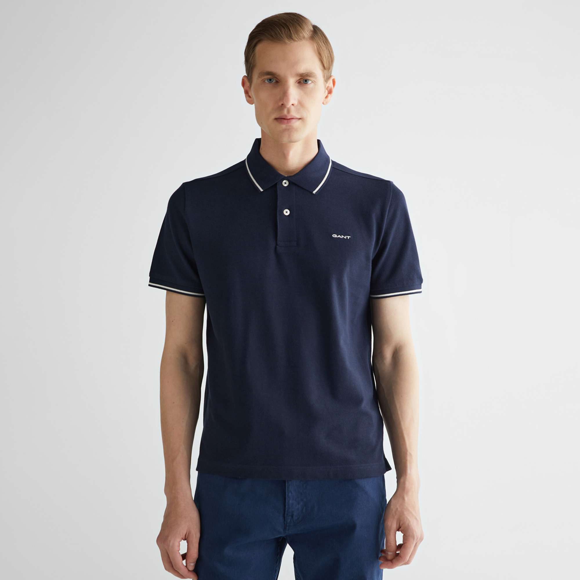  GANT Erkek Lacivert Regular Fit Polo