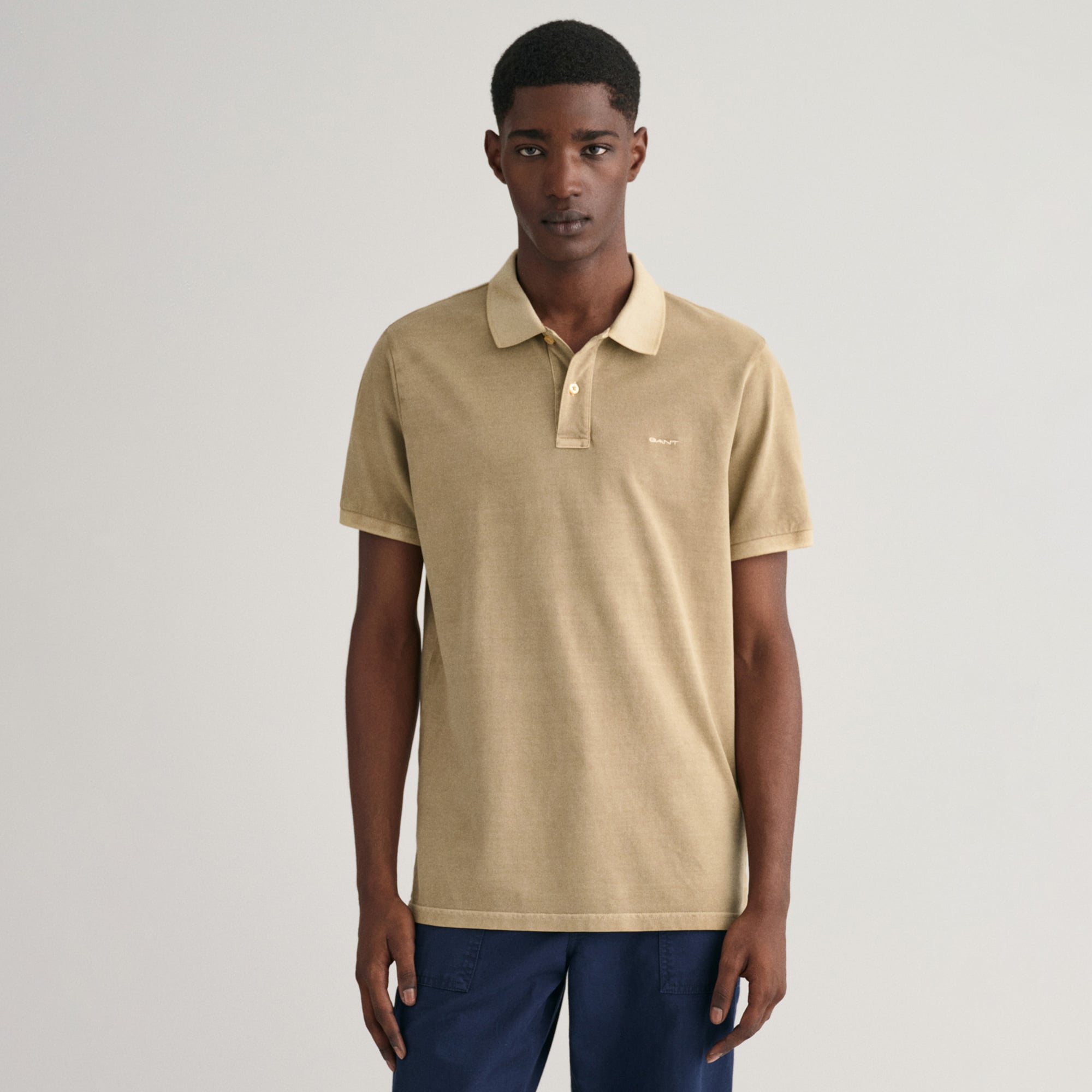  GANT Erkek Bej Regular Fit Logolu Polo