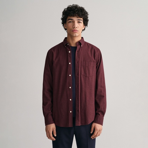  Gant Erkek Bordo Regular Fit Düğmeli Yaka Gömlek