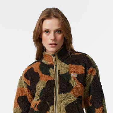  Dickies Mount Hope Camo Kadın Yeşil Sweatshirt