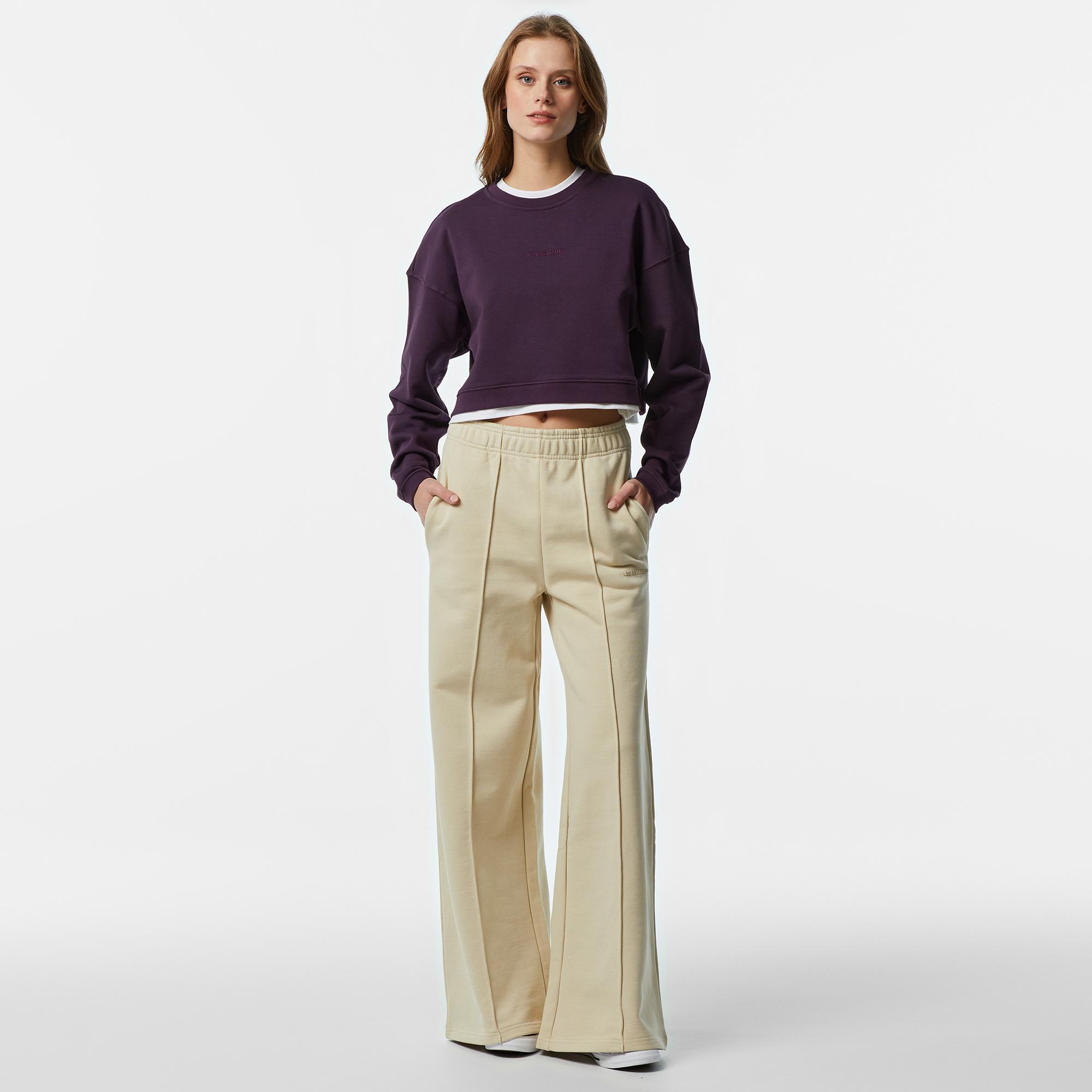 Les Benjamins 303 Kadın Pembe Sweatshirt