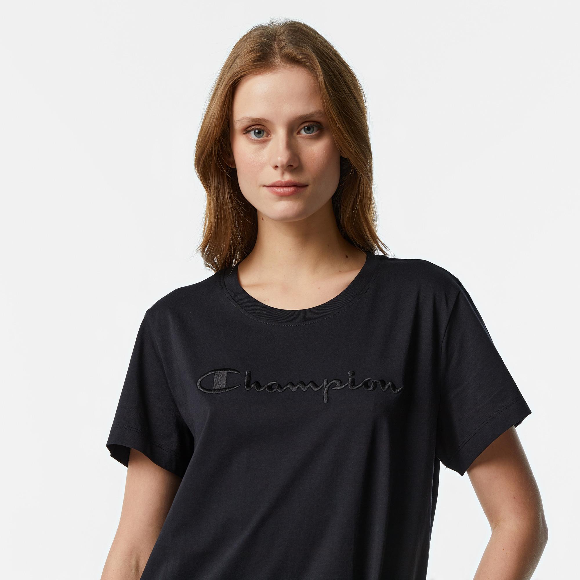 Champion Kadın Siyah T-Shirt