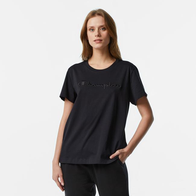  Champion Kadın Siyah T-Shirt