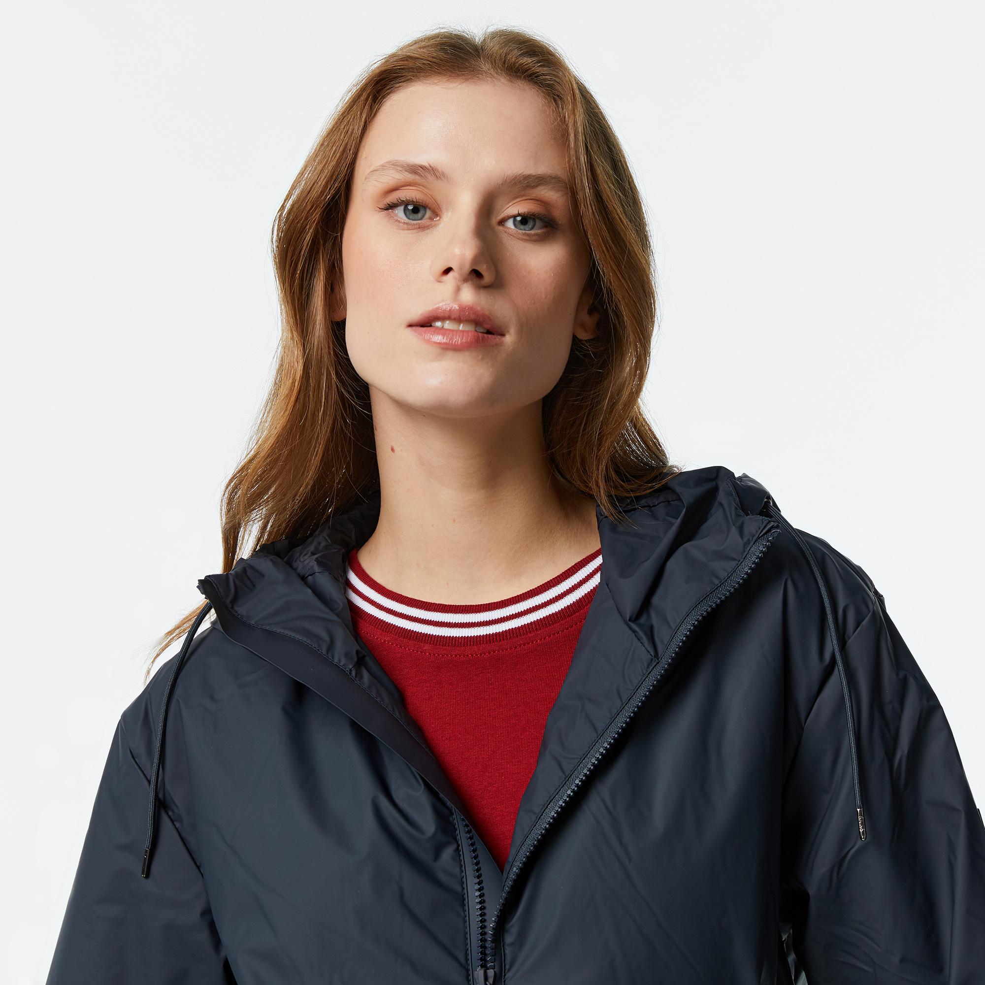 Rains Lohja Short Insulated Jacket W3T1 Unisex Lacivert Yağmurluk