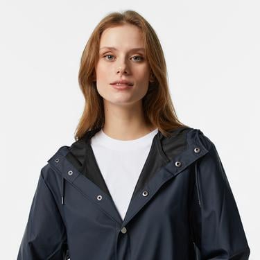  Rains Jacket W3 Unisex Lacivert Yağmurluk