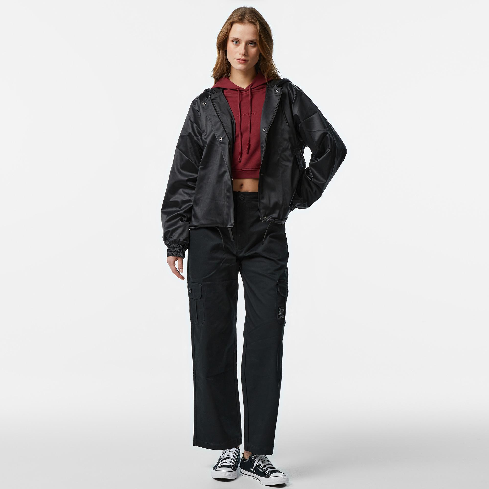 Rains String W3 Kadın Siyah Ceket