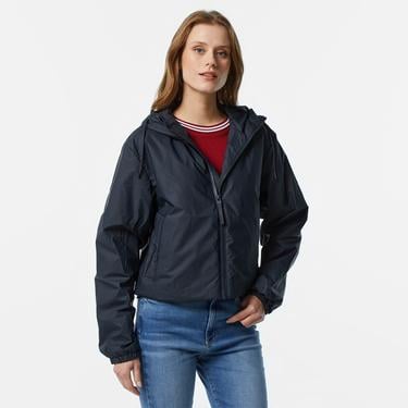  Rains Lohja Short Insulated Jacket W3T1 Unisex Lacivert Yağmurluk