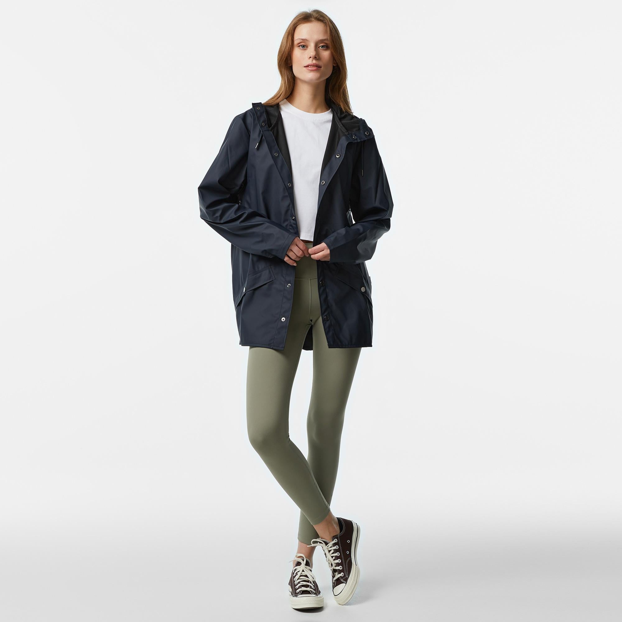 Rains Jacket W3 Unisex Lacivert Yağmurluk