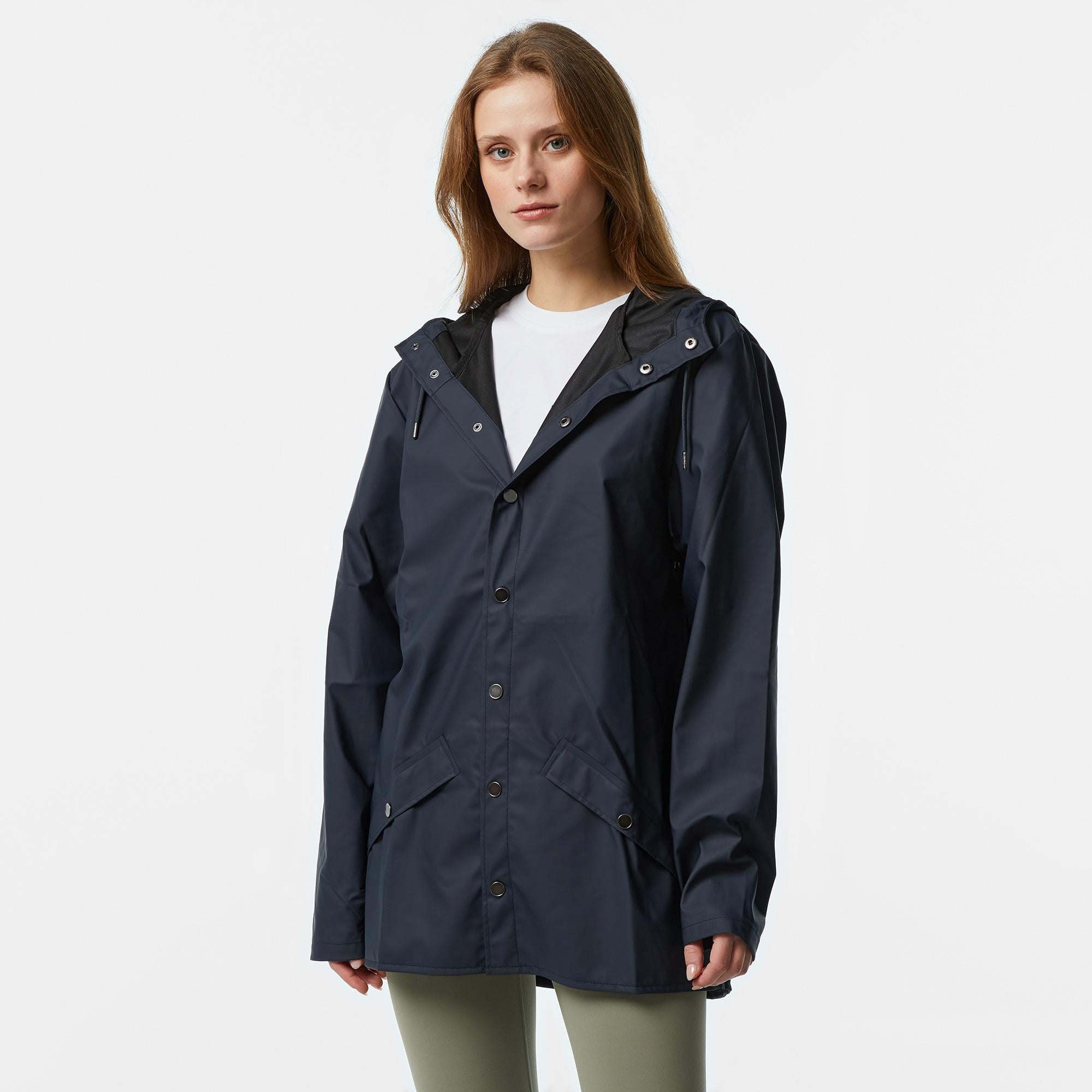 Rains Jacket W3 Unisex Lacivert Yağmurluk