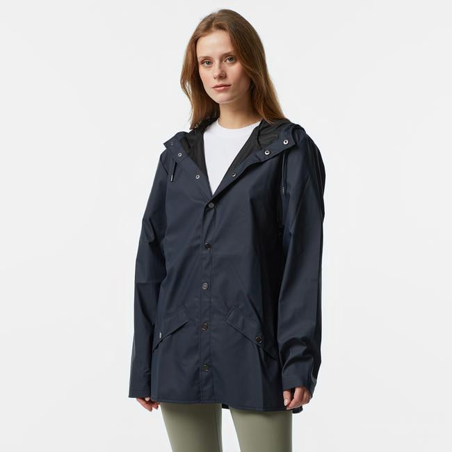  Rains Jacket W3 Unisex Lacivert Yağmurluk