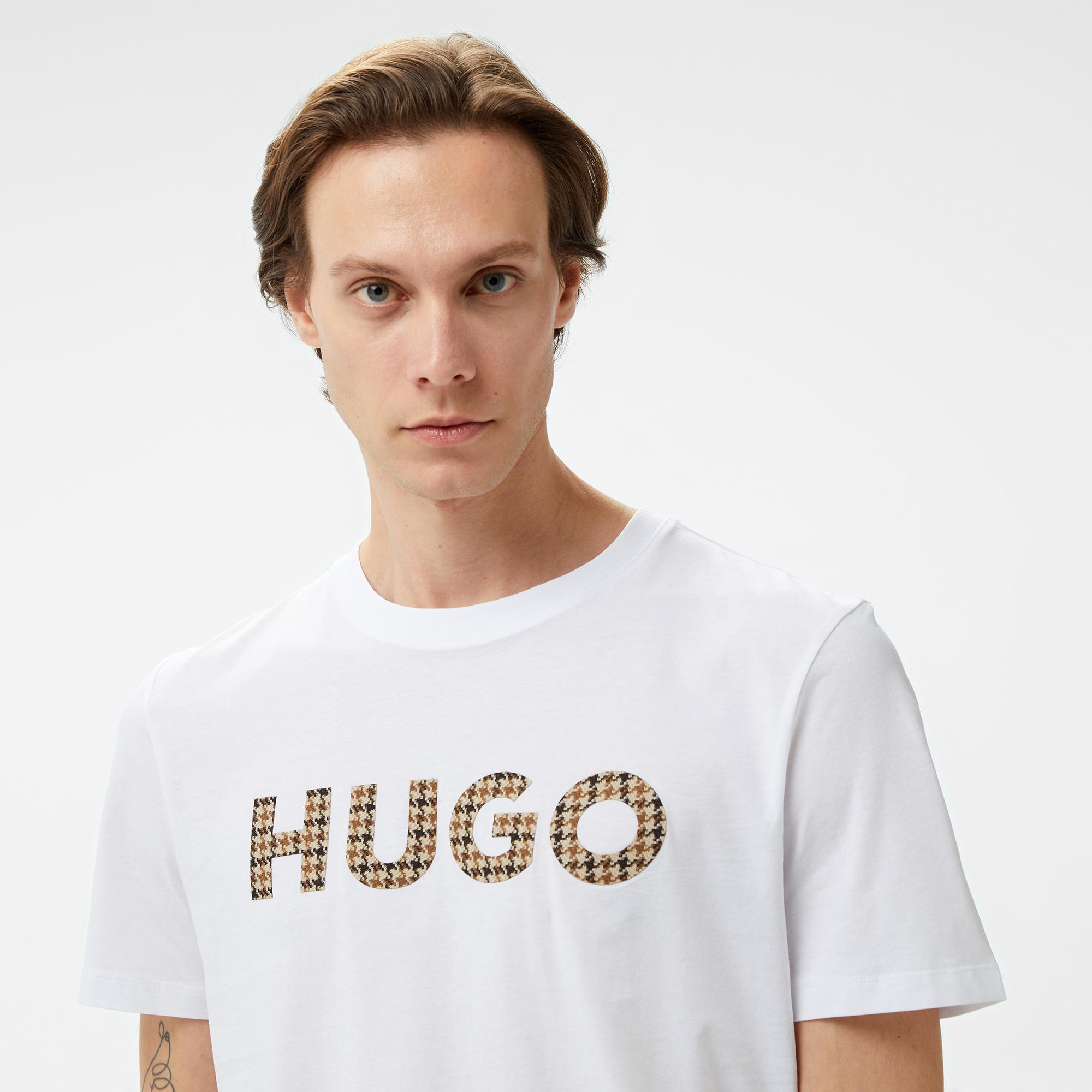Hugo Dulivio_U243 Erkek Beyaz T-Shirt