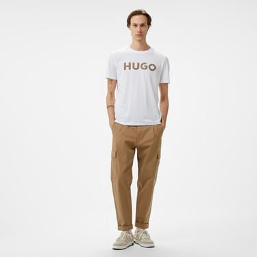  Hugo Dulivio_U243 Erkek Beyaz T-Shirt