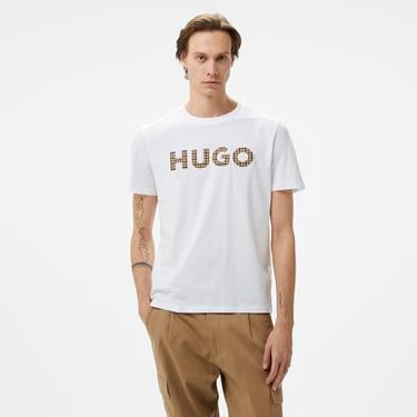  Hugo Dulivio_U243 Erkek Beyaz T-Shirt