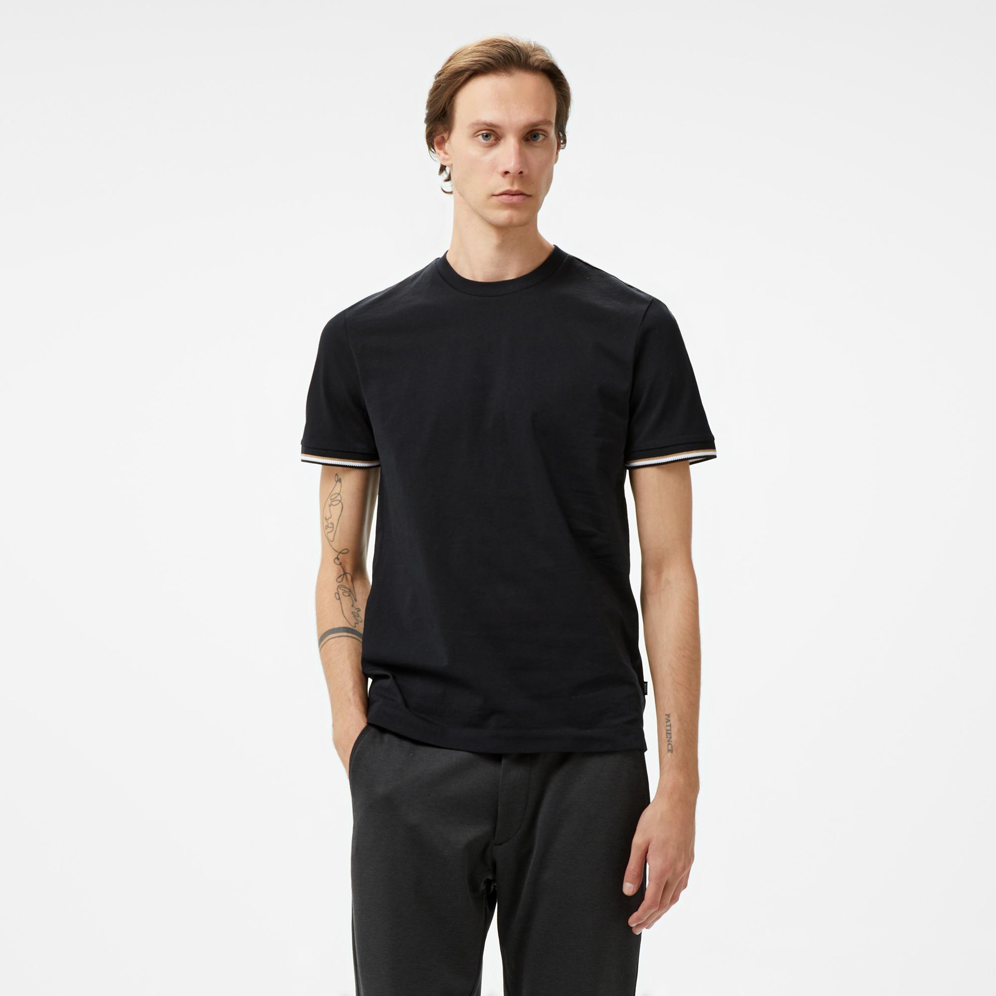 Boss Thompson 04 Erkek Siyah T-Shirt