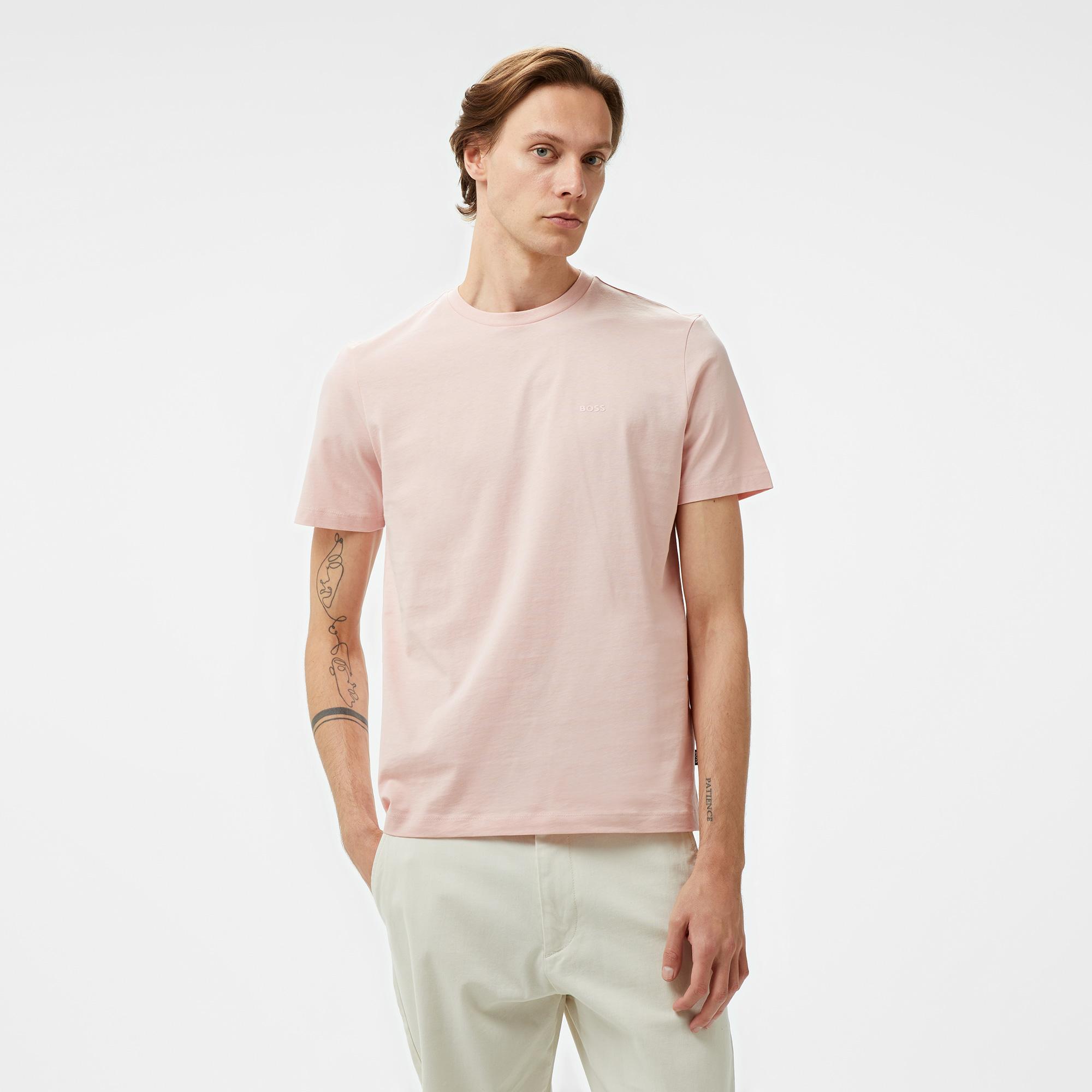 Boss Thompson 01 Erkek Pembe T-Shirt