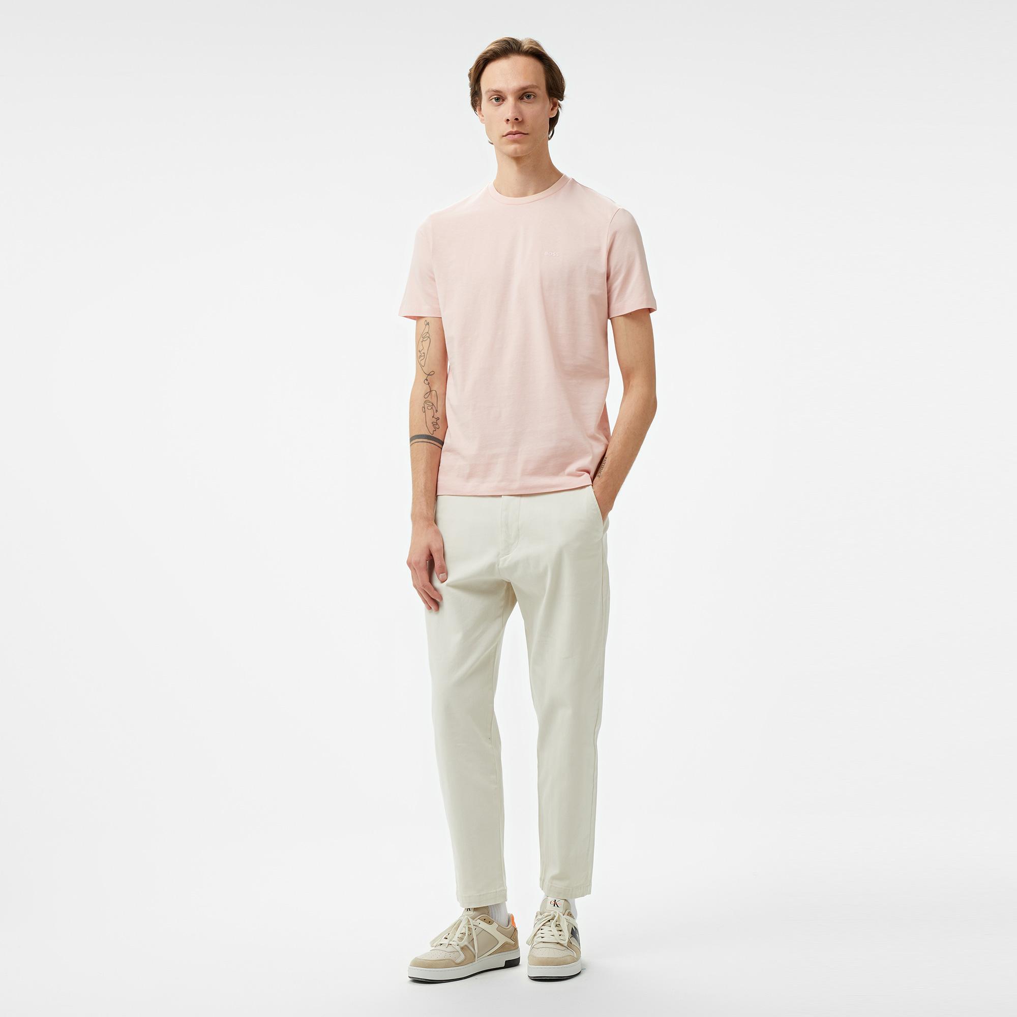 Boss Thompson 01 Erkek Pembe T-Shirt