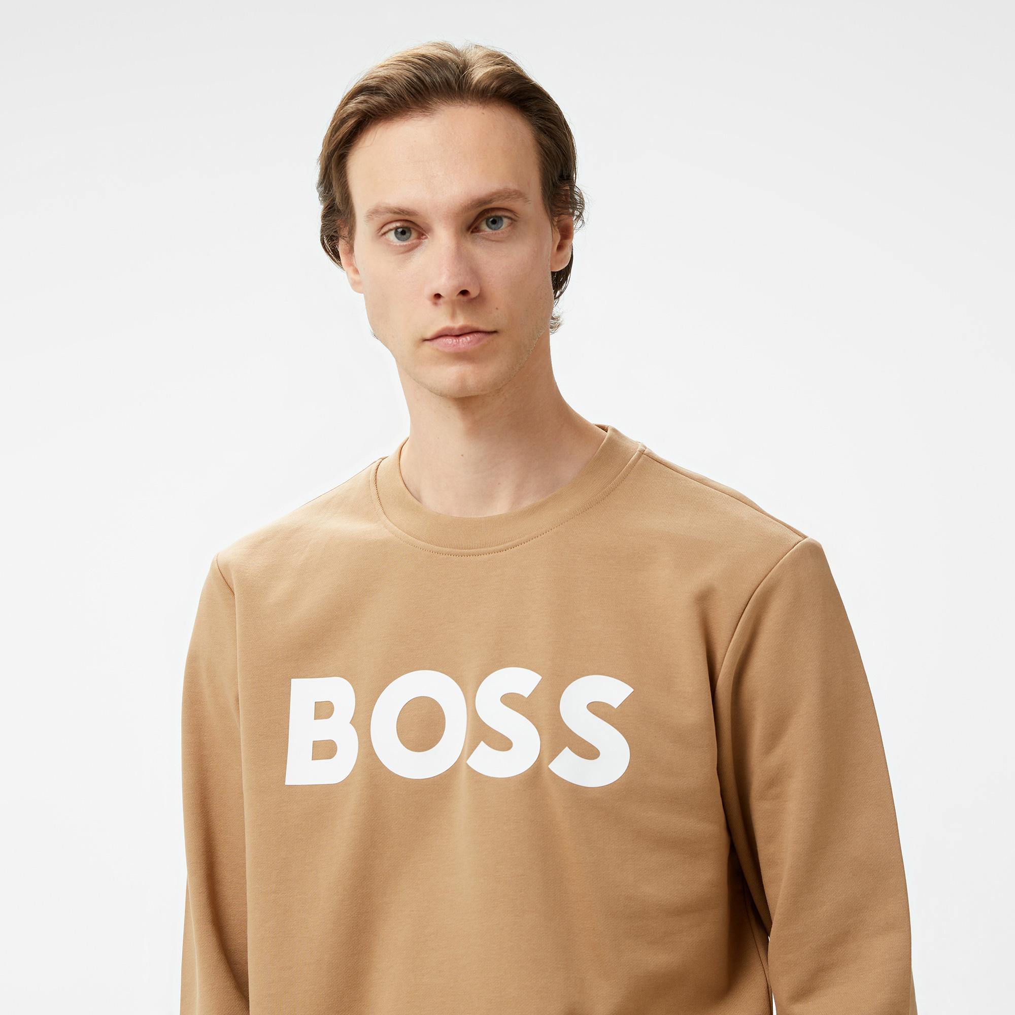 Boss Soleri 02 Erkek Bej Sweatshirt