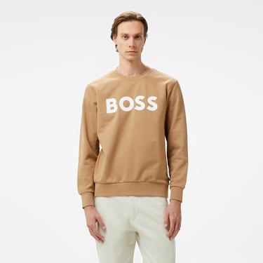  Boss Soleri 02 Erkek Bej Sweatshirt