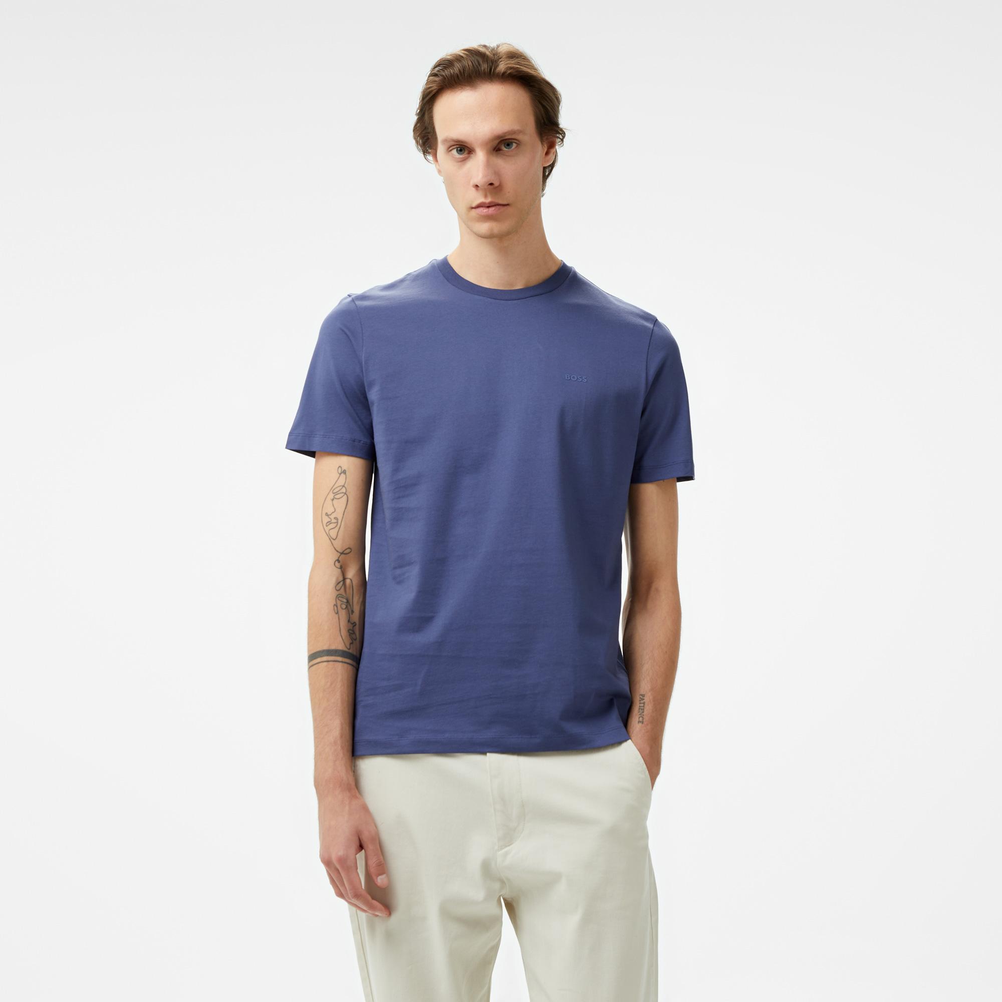 Boss Thompson 01 Erkek Lacivert T-Shirt