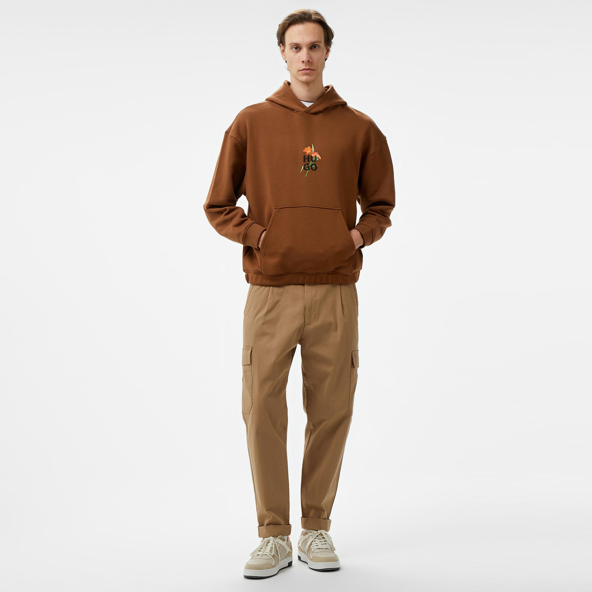 Hugo Diblossomy Erkek Kahverengi Sweatshirt