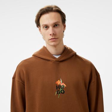  Hugo Diblossomy Erkek Kahverengi Sweatshirt