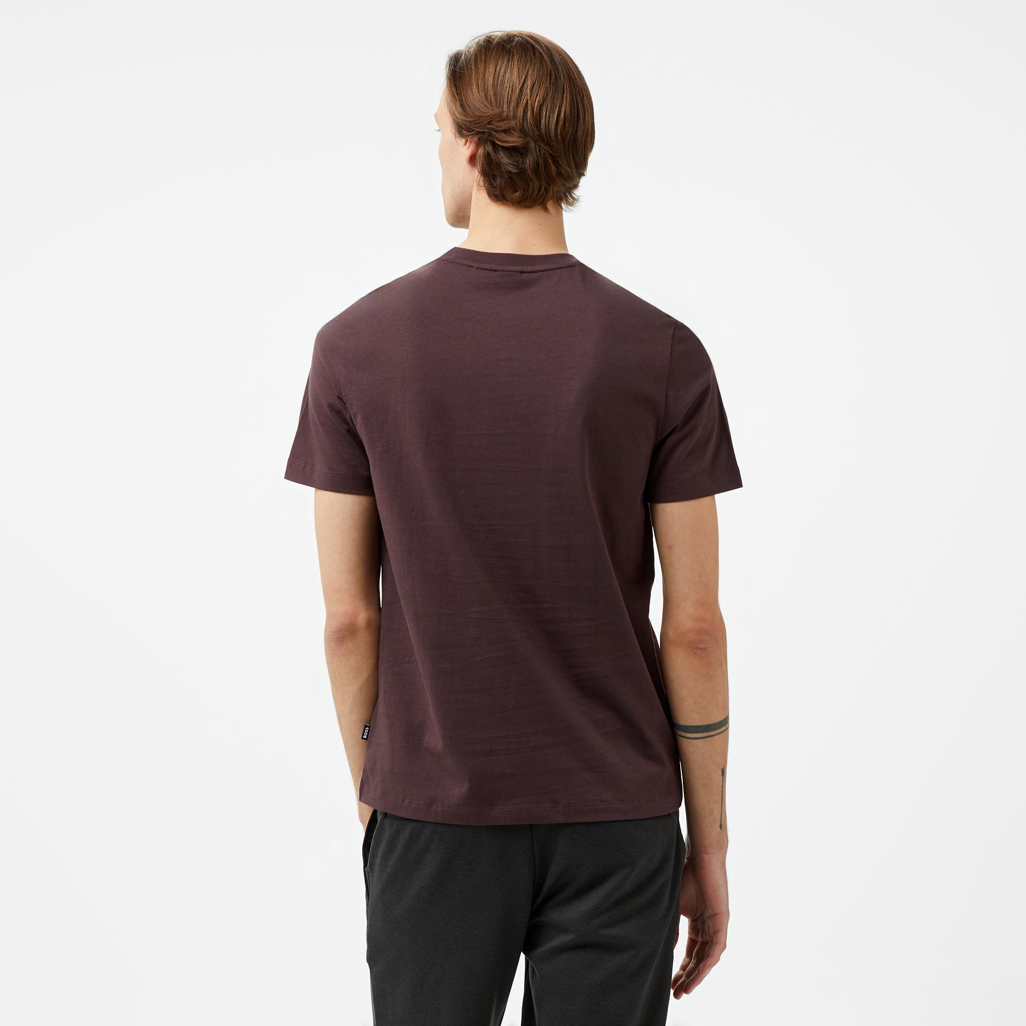 Boss Thompson 01 Erkek Kahverengi T-Shirt