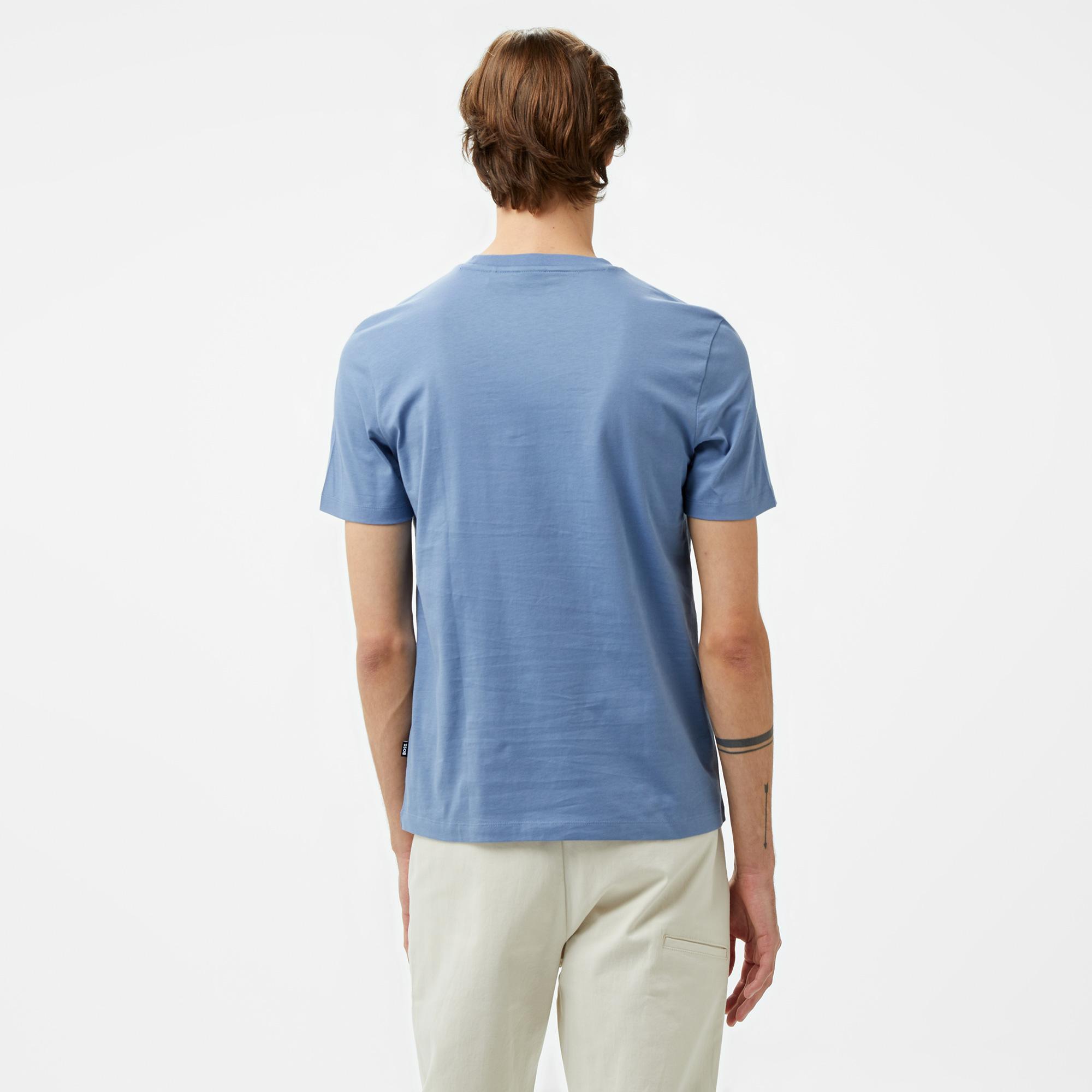 Boss Thompson 01 Erkek Mavi T-Shirt