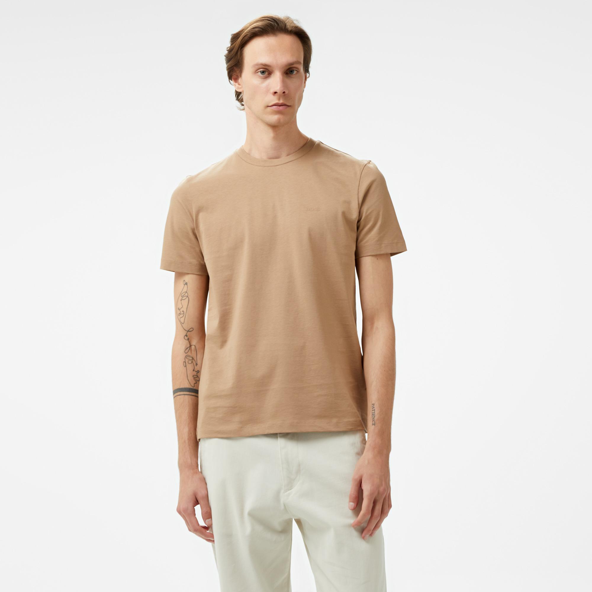 Boss Thompson 01 Erkek Bej T-Shirt